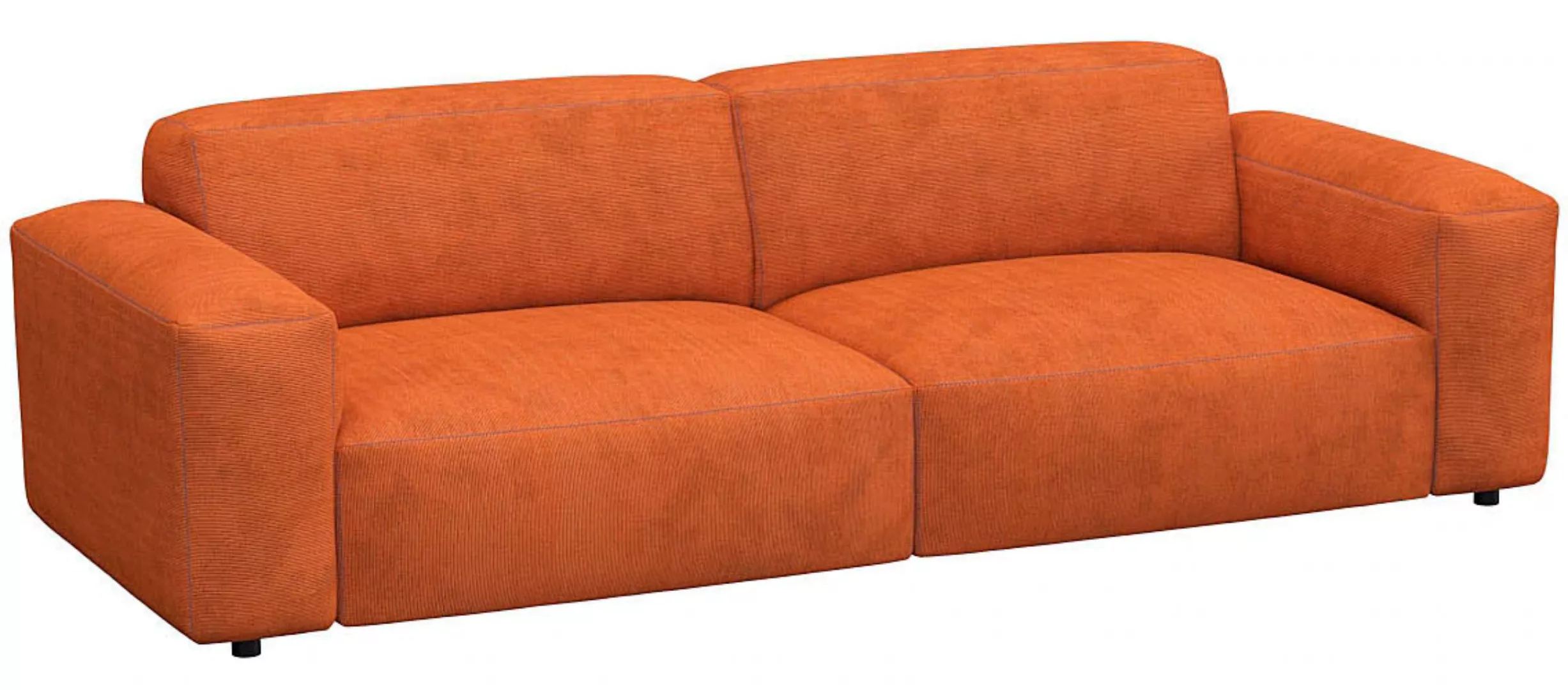 FLEXLUX 3-Sitzer »Lucera Sofa«, modern & anschmiegsam, Kaltschaum, Stahl-We günstig online kaufen