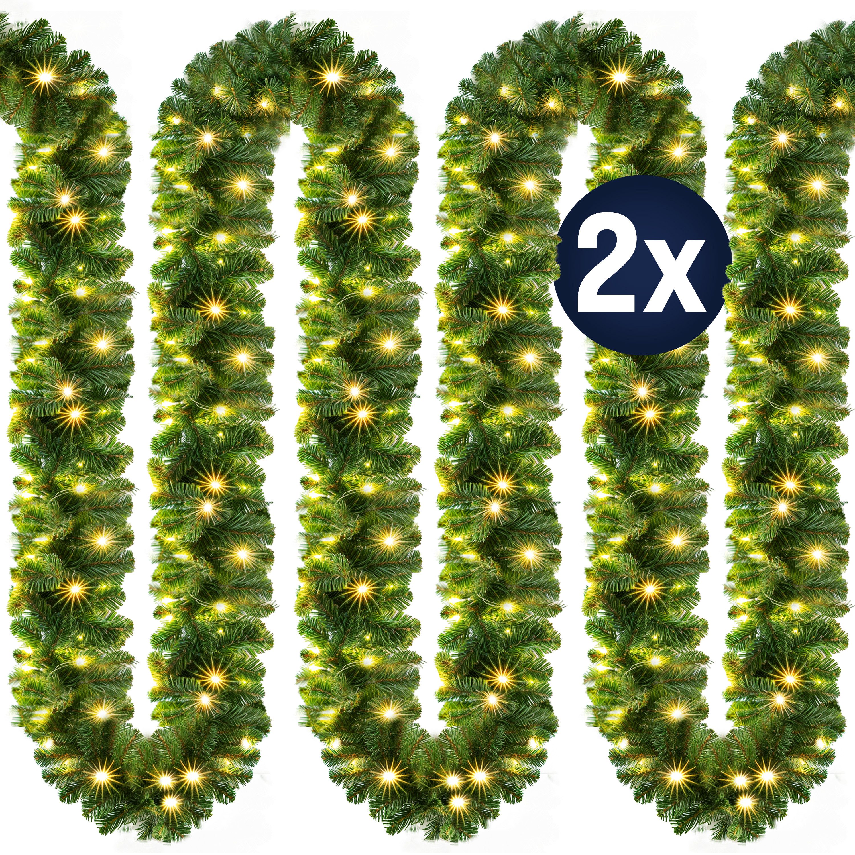 Kunstgirlande, Casaria, Höhe 28 cm, Weihnachtsgirlande günstig online kaufen