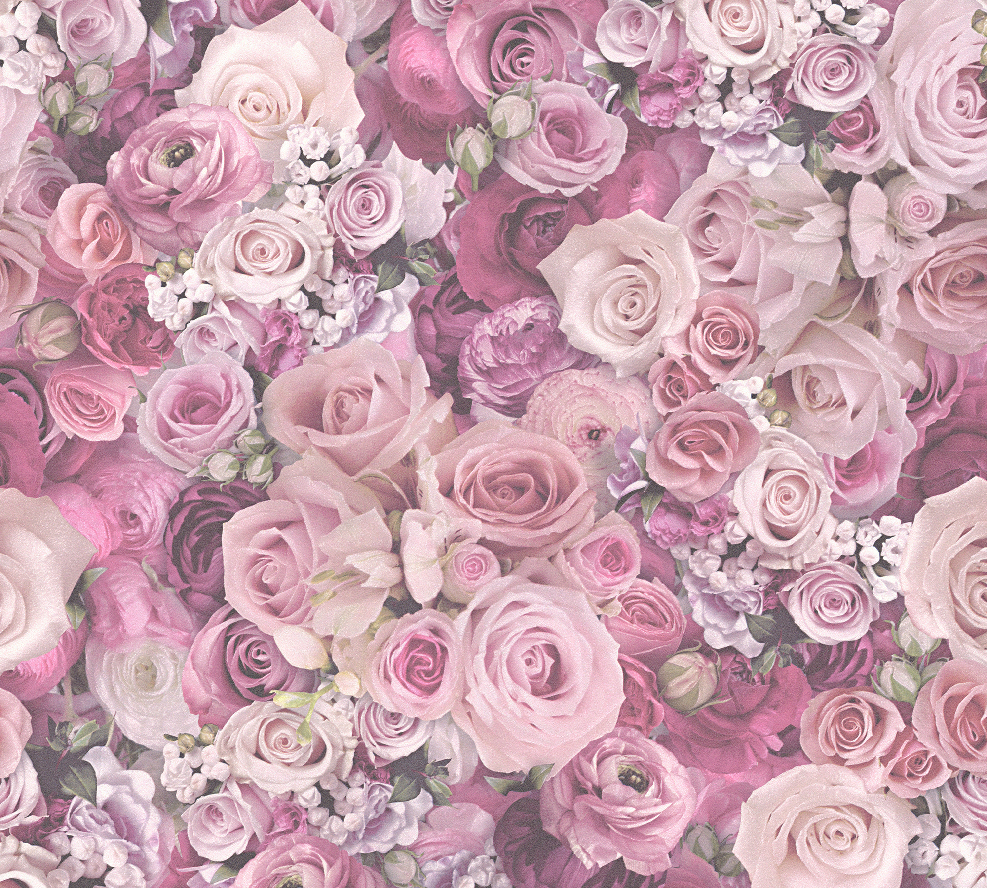 Bricoflor Rosen Tapete in Rosa Pink Romantisches Tapeten Panel für Schlafzi günstig online kaufen