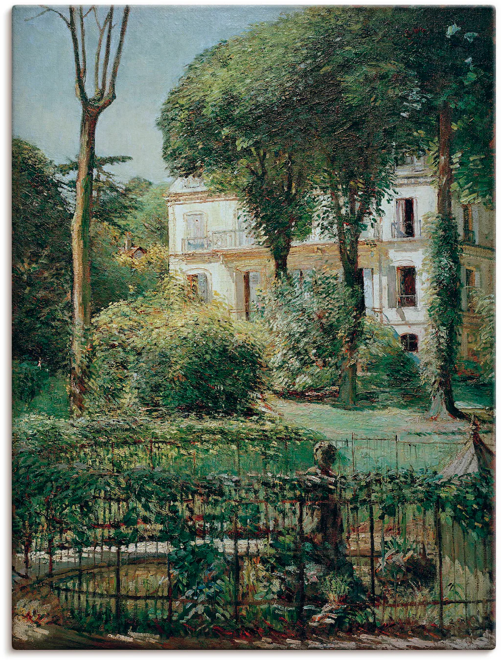 Artland Wandbild "Villa in Paris", Gartenbilder, (1 St.), als Leinwandbild, günstig online kaufen