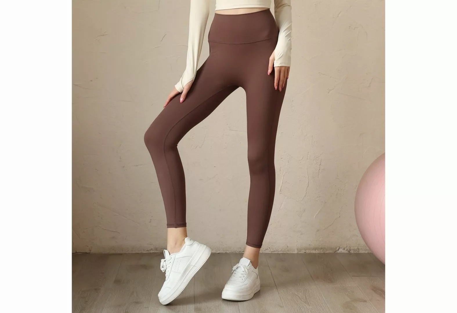 Fity Leggings Sport-Leggings für Damen mit hohem Bund & nahtlosem Design günstig online kaufen