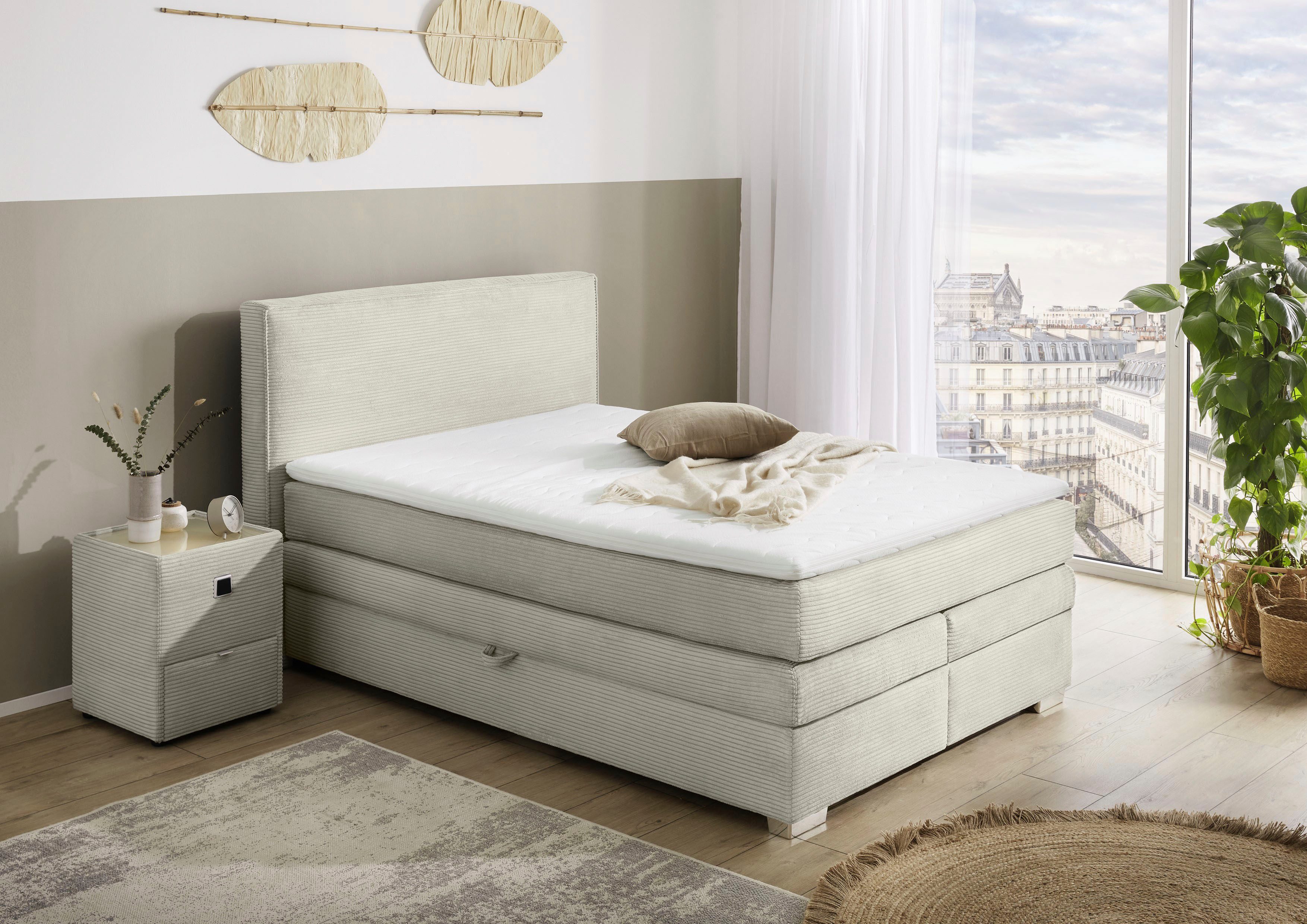Jockenhöfer Gruppe Boxspringbett "Arabella, 2x 70er Boxen mit Stauraum", We günstig online kaufen