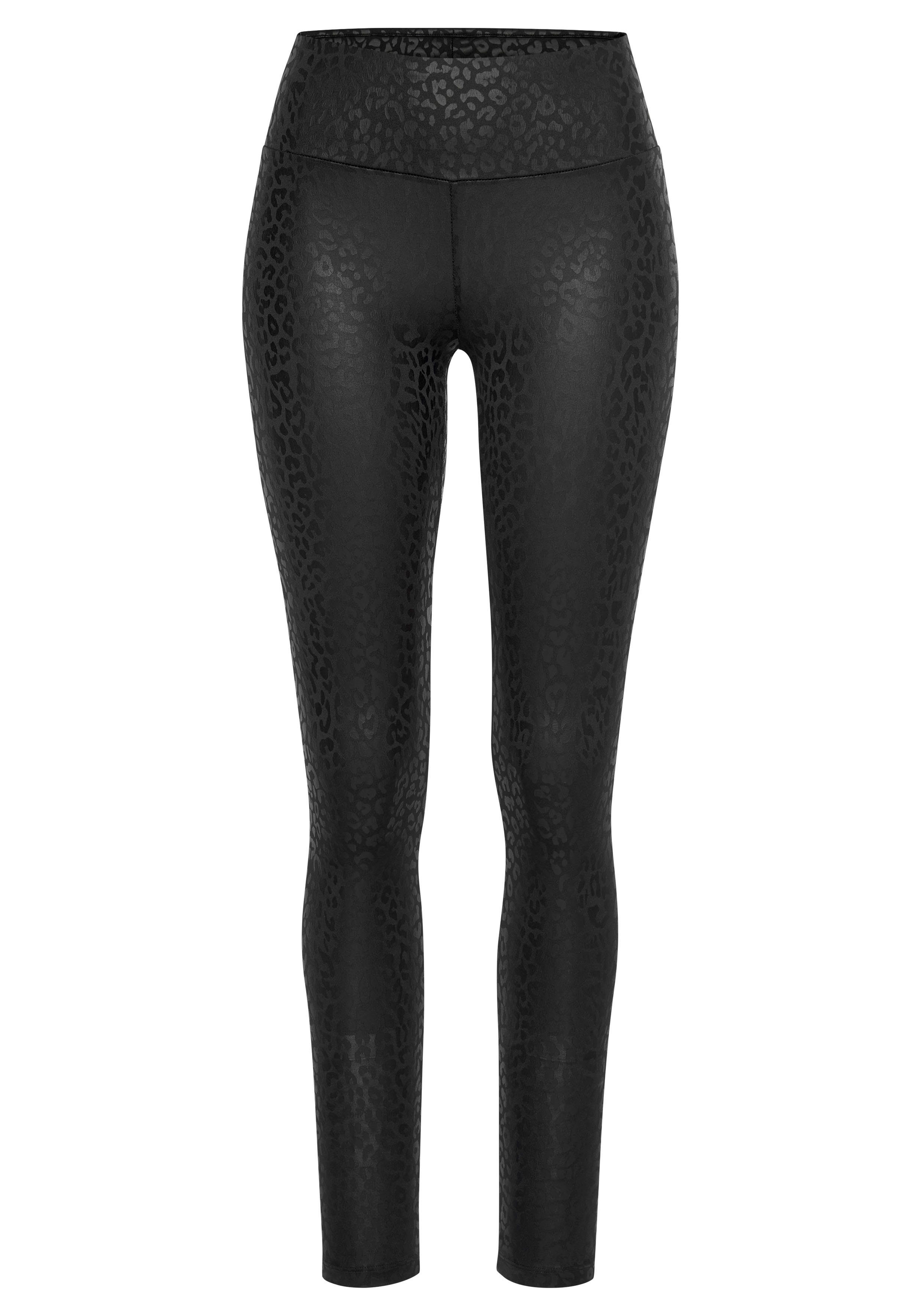 LASCANA Leggings mit Leo-Muster günstig online kaufen