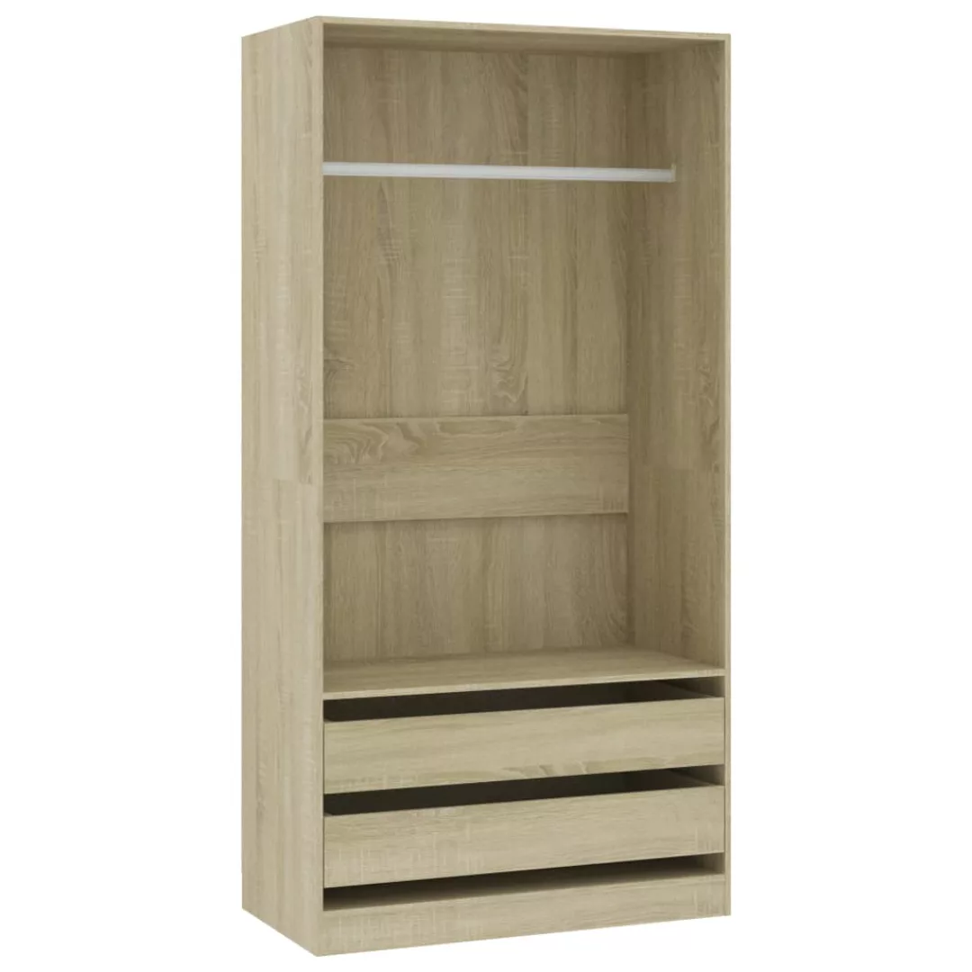 vidaXL Kleiderschrank Kleiderschrank Sonoma-Eiche 10050200 cm Spanplatte günstig online kaufen