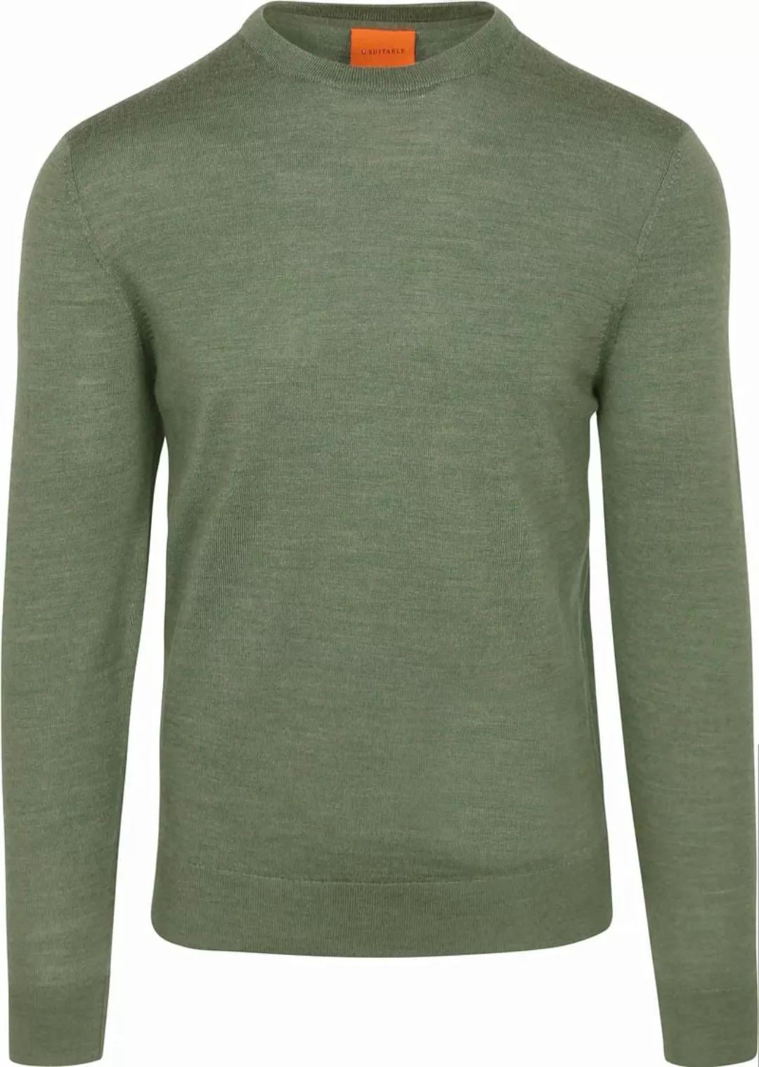 Suitable Merino Pullover Mid Grün - Größe 3XL günstig online kaufen