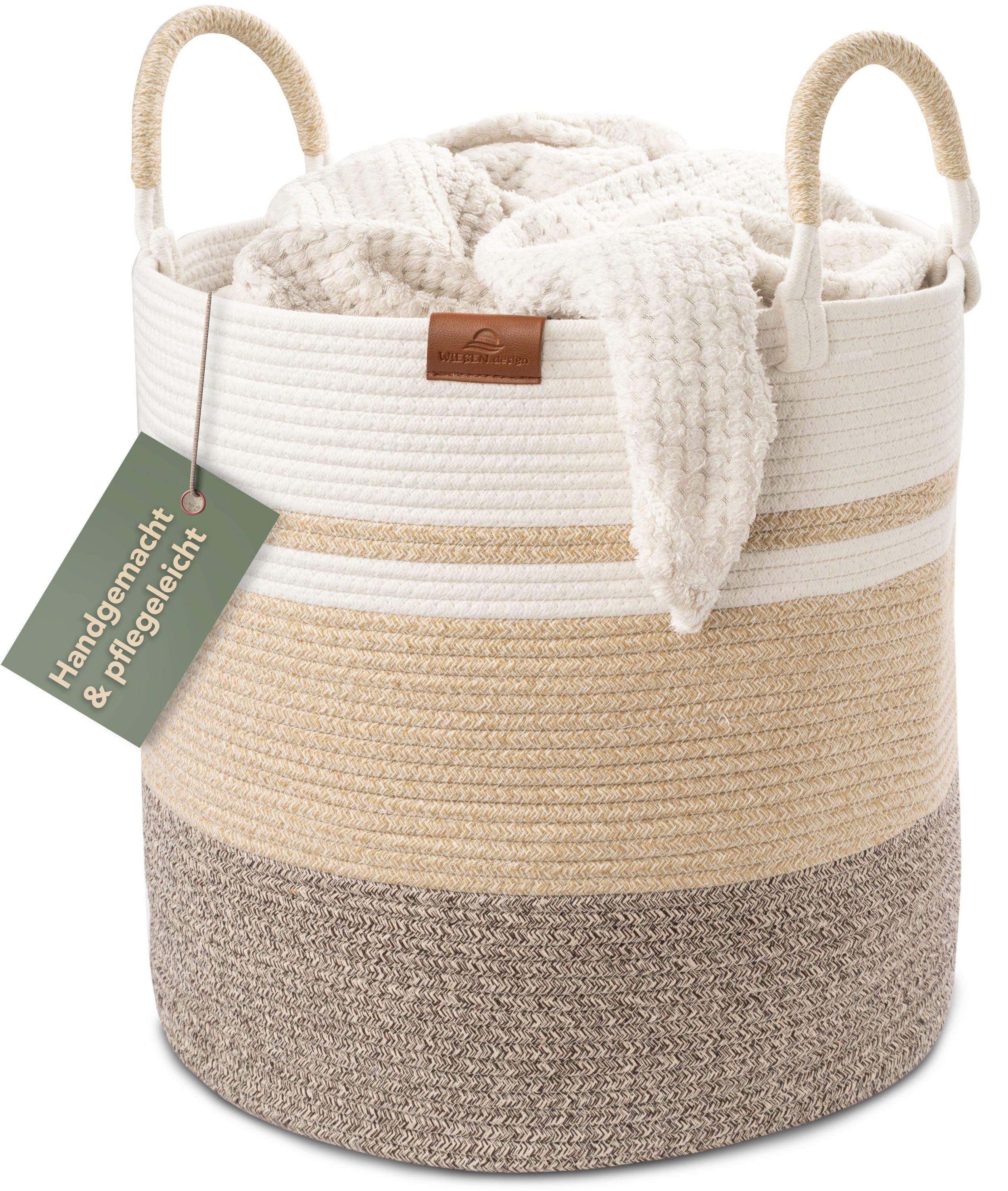 WIESEN.design Wäschekorb EMILIA Ø46xH48 cm 80L, günstig online kaufen