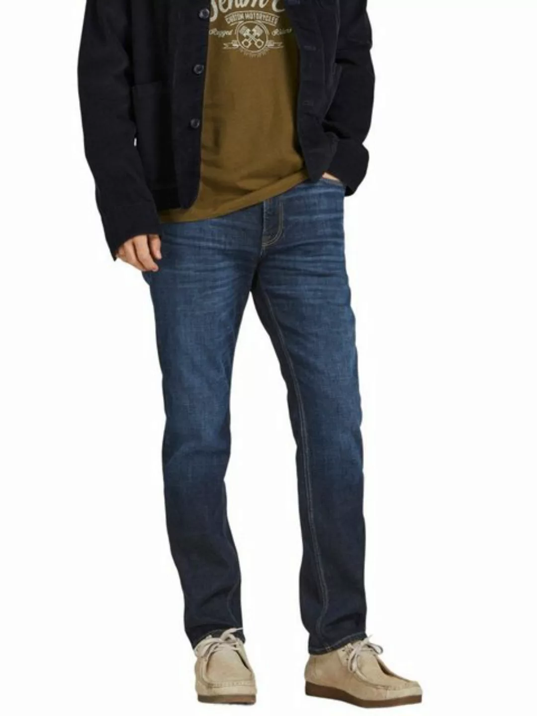 Jack & Jones Straight-Jeans JJICLARK JJORIGINAL JOS 518 LID Jeanshose mit S günstig online kaufen