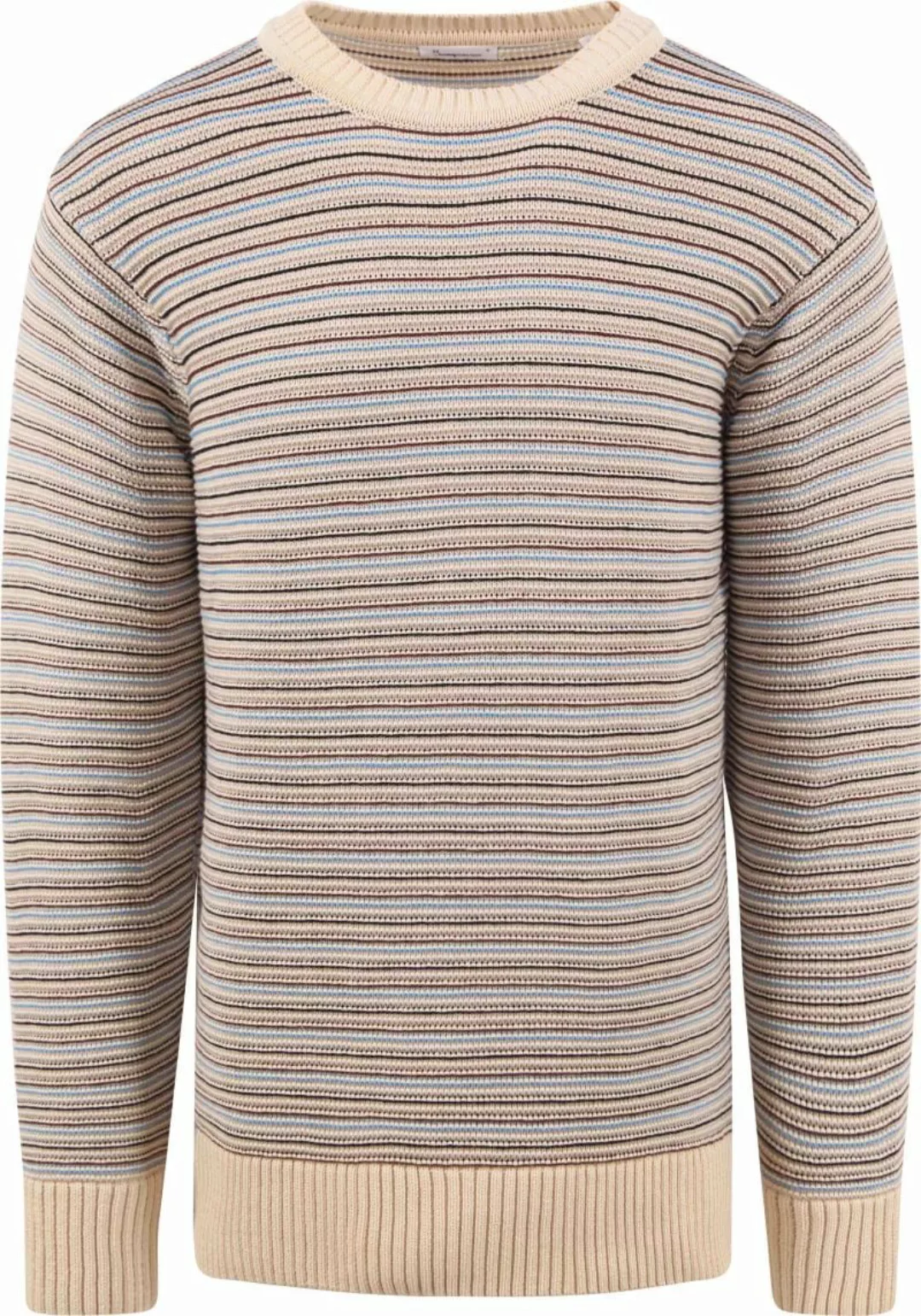 KnowledgeCotton Apparel Sweater Streifen Multicolour - Größe M günstig online kaufen