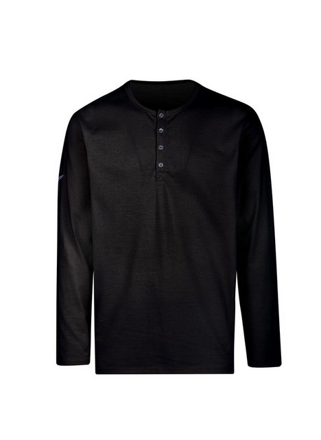 Trigema Longsleeve TRIGEMA Langarmshirt mit Knopfleiste (1-tlg) günstig online kaufen