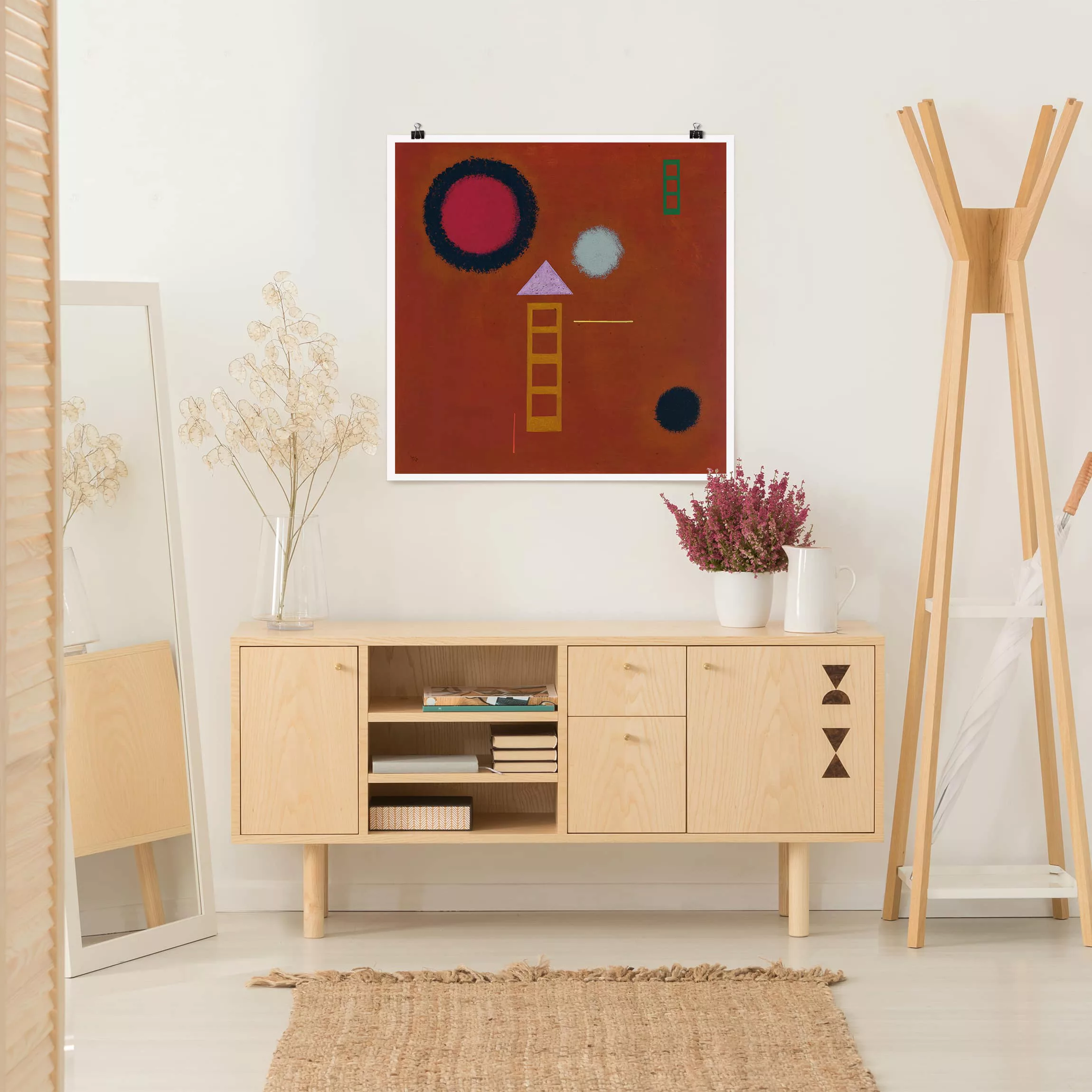 Poster Kunstdruck - Quadrat Wassily Kandinsky - Beruhigt günstig online kaufen