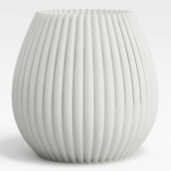 Speaking Vase 3D Bowl wellenförmiges Muster white frost günstig online kaufen