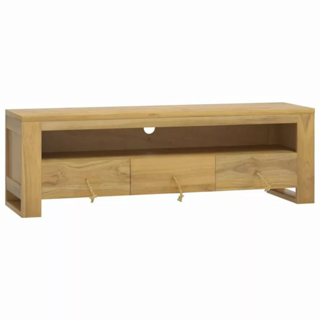 VidaXL TV-Schrank 110x30x35 cm Massivholz Teak günstig online kaufen