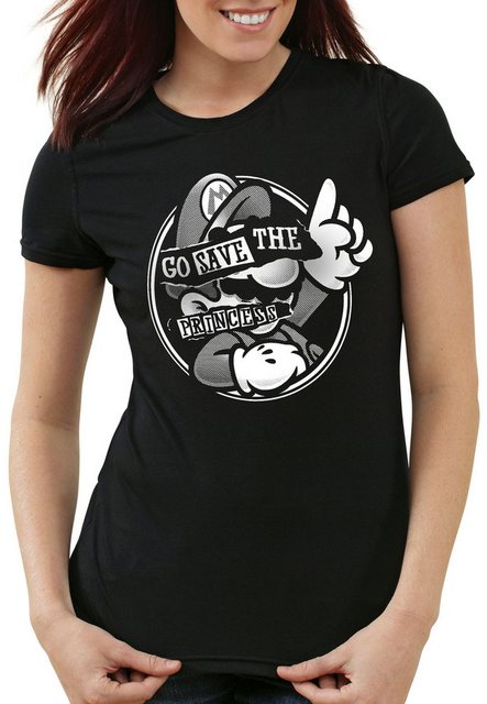 style3 T-Shirt Go Save the Princess mario switch zelda link nintendo günstig online kaufen