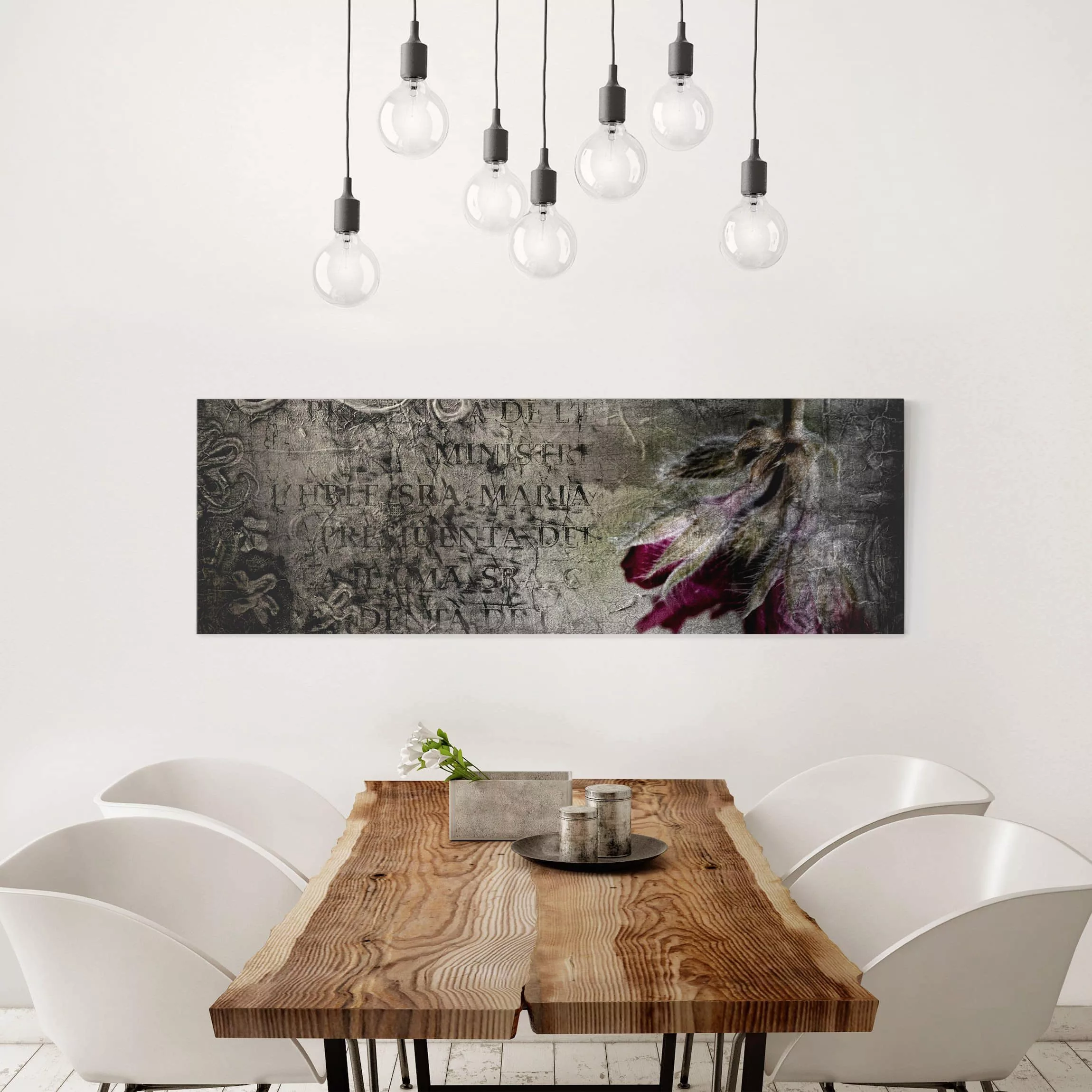 Leinwandbild Blumen - Panorama Mystic Flower günstig online kaufen