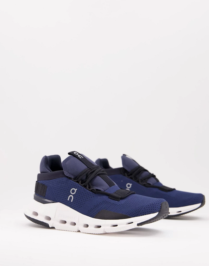 On Running – Cloudnova – Sneaker in Marineblau und Weiß günstig online kaufen