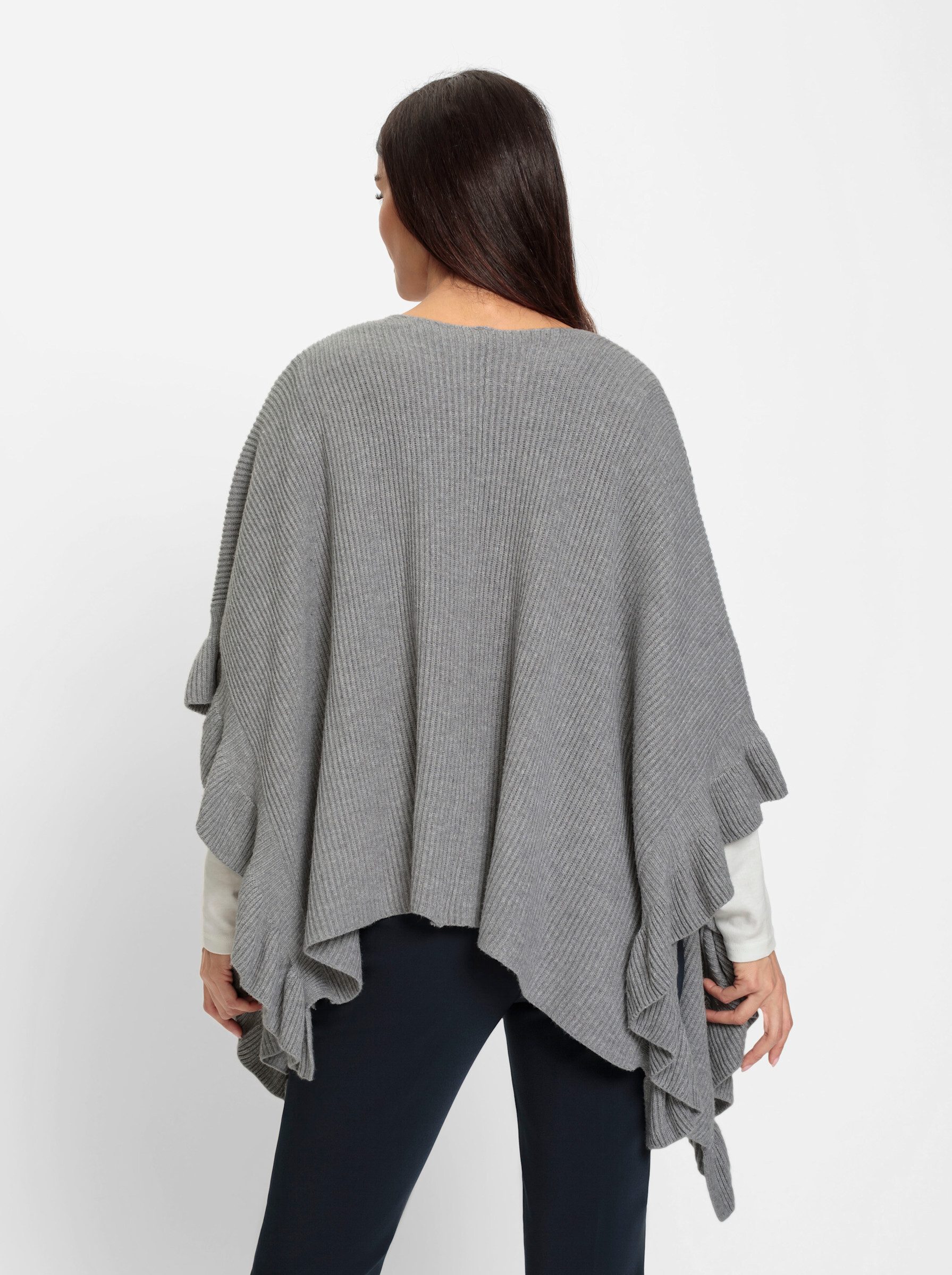 heine Strickponcho Strickponcho Länge ca. 62 günstig online kaufen