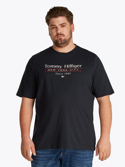 Tommy Hilfiger Big & Tall T-Shirt BT-HILFIGER CENTER STACK TEE-B Große Größ günstig online kaufen