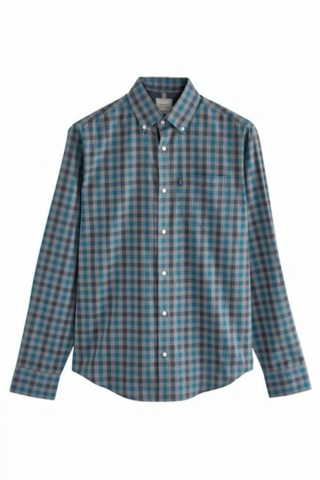 Next Langarmhemd Pflegeleichtes Button-Down-Oxford-Hemd (1-tlg) günstig online kaufen