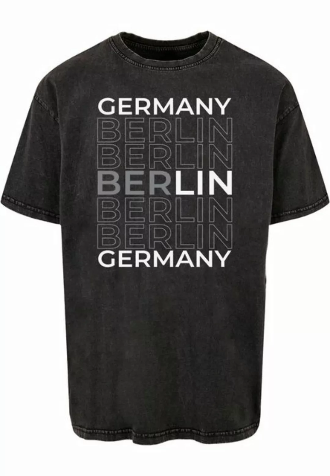 Merchcode T-Shirt Merchcode Herren Berlin X Acid Washed Heavy Oversize Tee günstig online kaufen