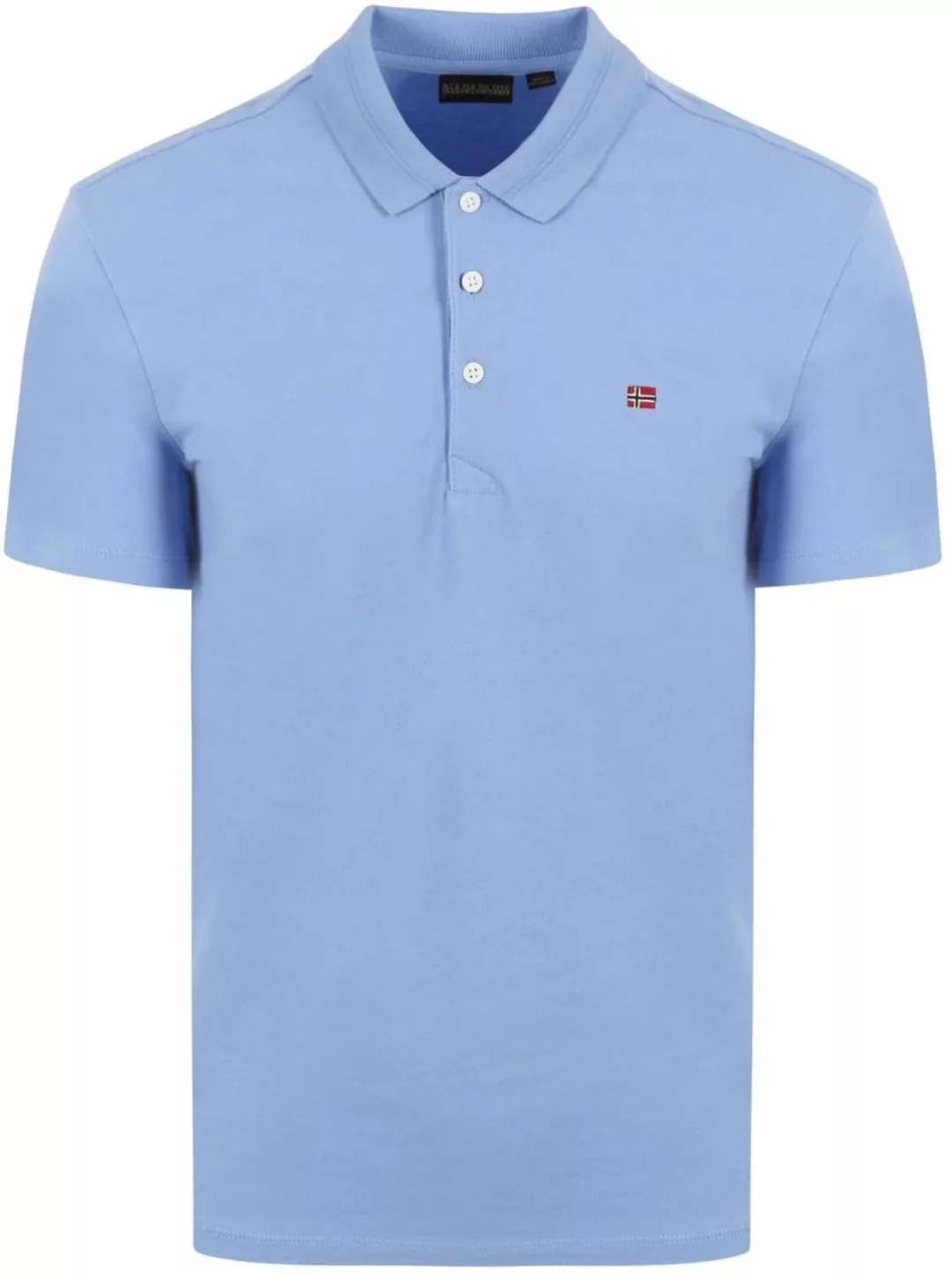 Napapijri Ealis Poloshirt Hellblau - Größe XXL günstig online kaufen