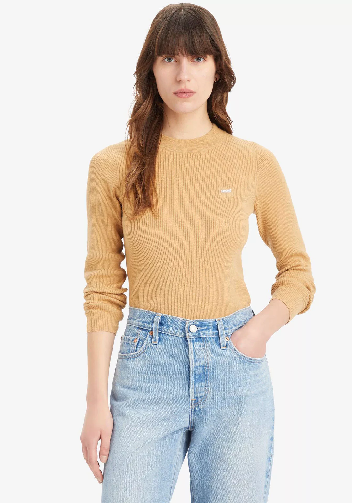 Levis Strickpullover "CREW RIB SWEATER", mit Batwing Logo günstig online kaufen