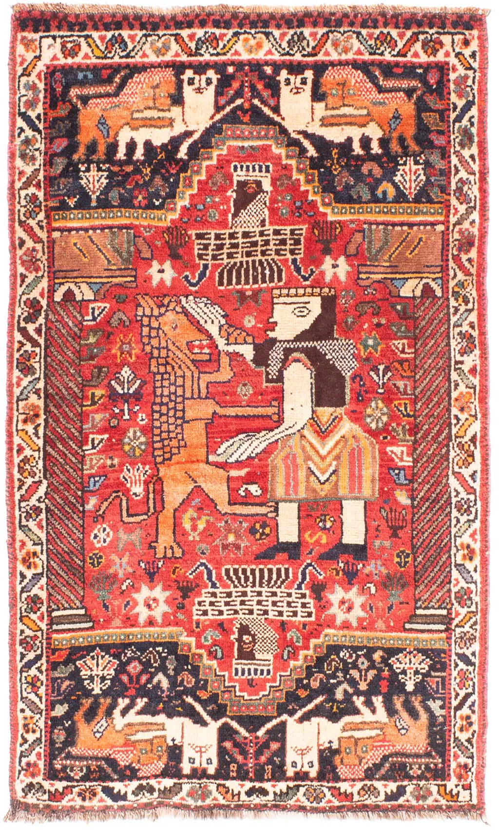 morgenland Orientteppich »Perser - Nomadic - 137 x 83 cm - rot«, rechteckig günstig online kaufen