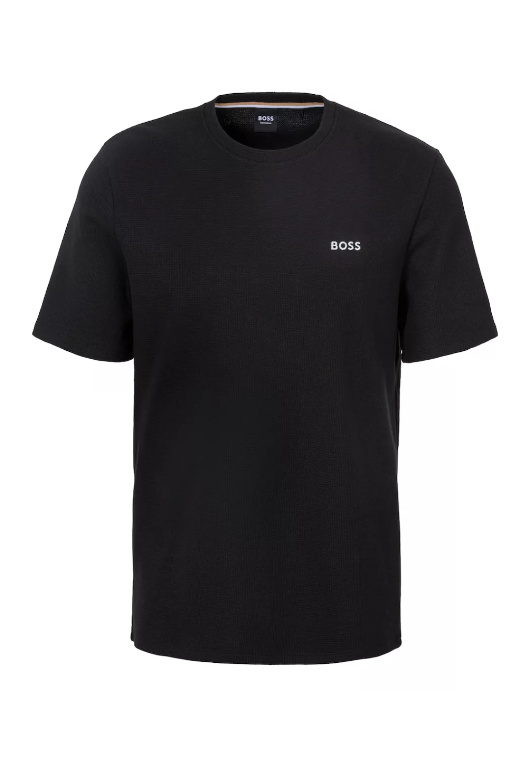 BOSS T-Shirt Waffle T-Shirt 10242355 01 mit Waffelmuster günstig online kaufen