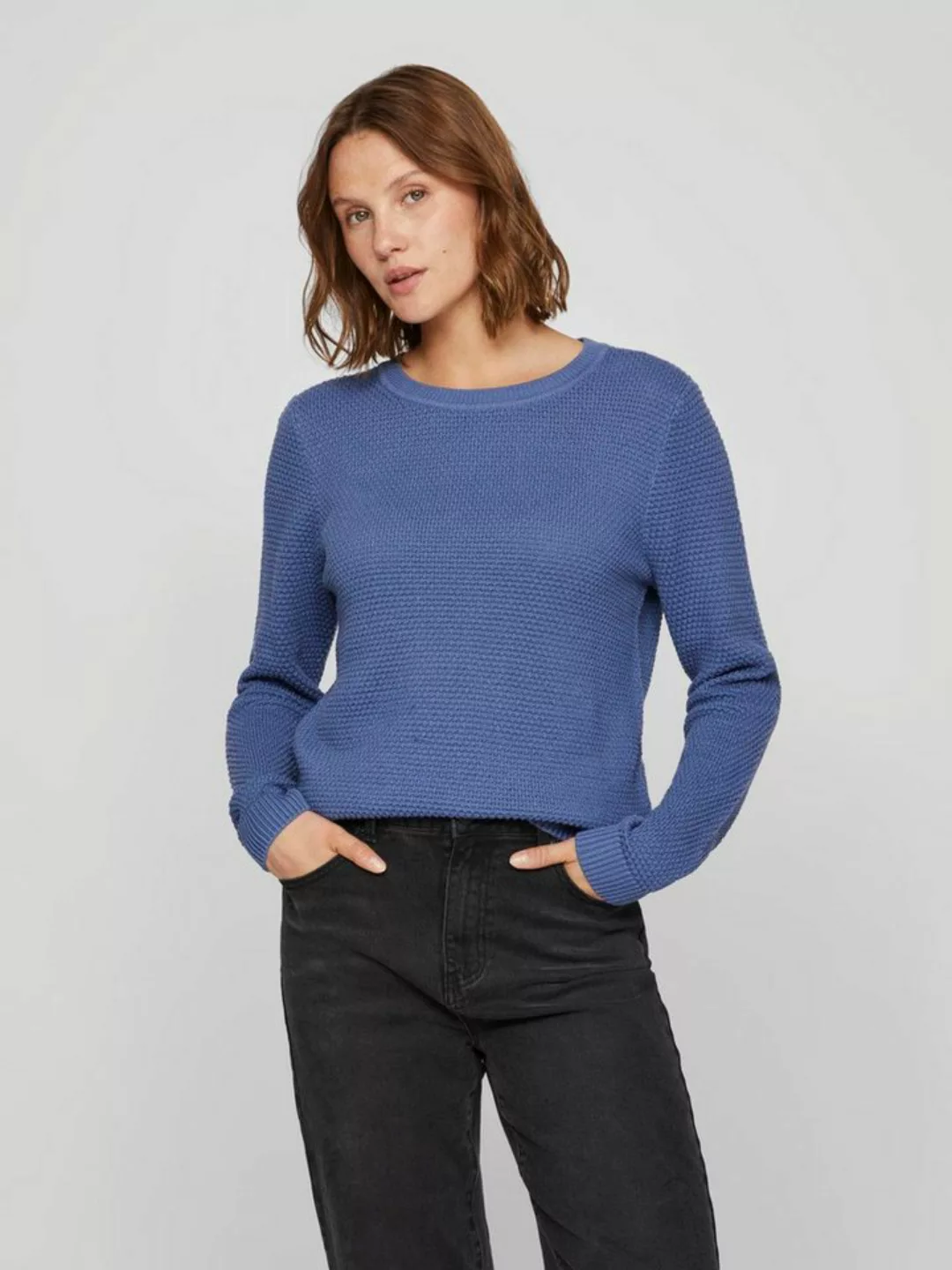 Vila Rundhalspullover VIDALO O-NECK L/S KNIT TOP- NOOS günstig online kaufen