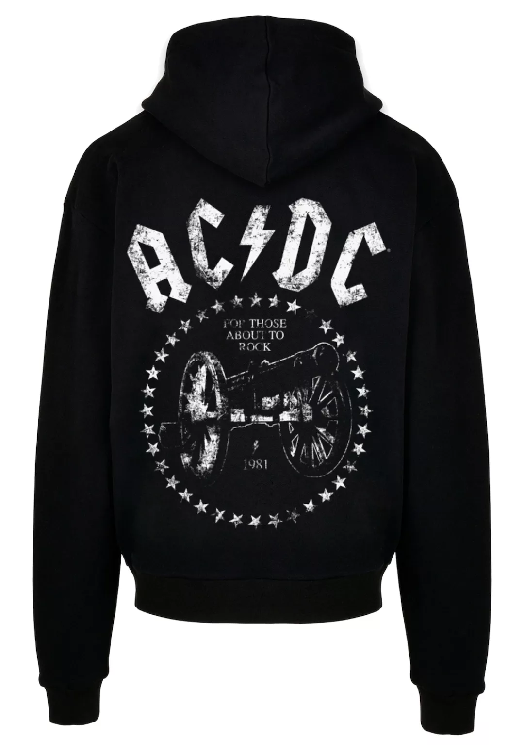 F4NT4STIC Kapuzenpullover "PLUS SIZE ACDC We Salute You Cannon", Print günstig online kaufen