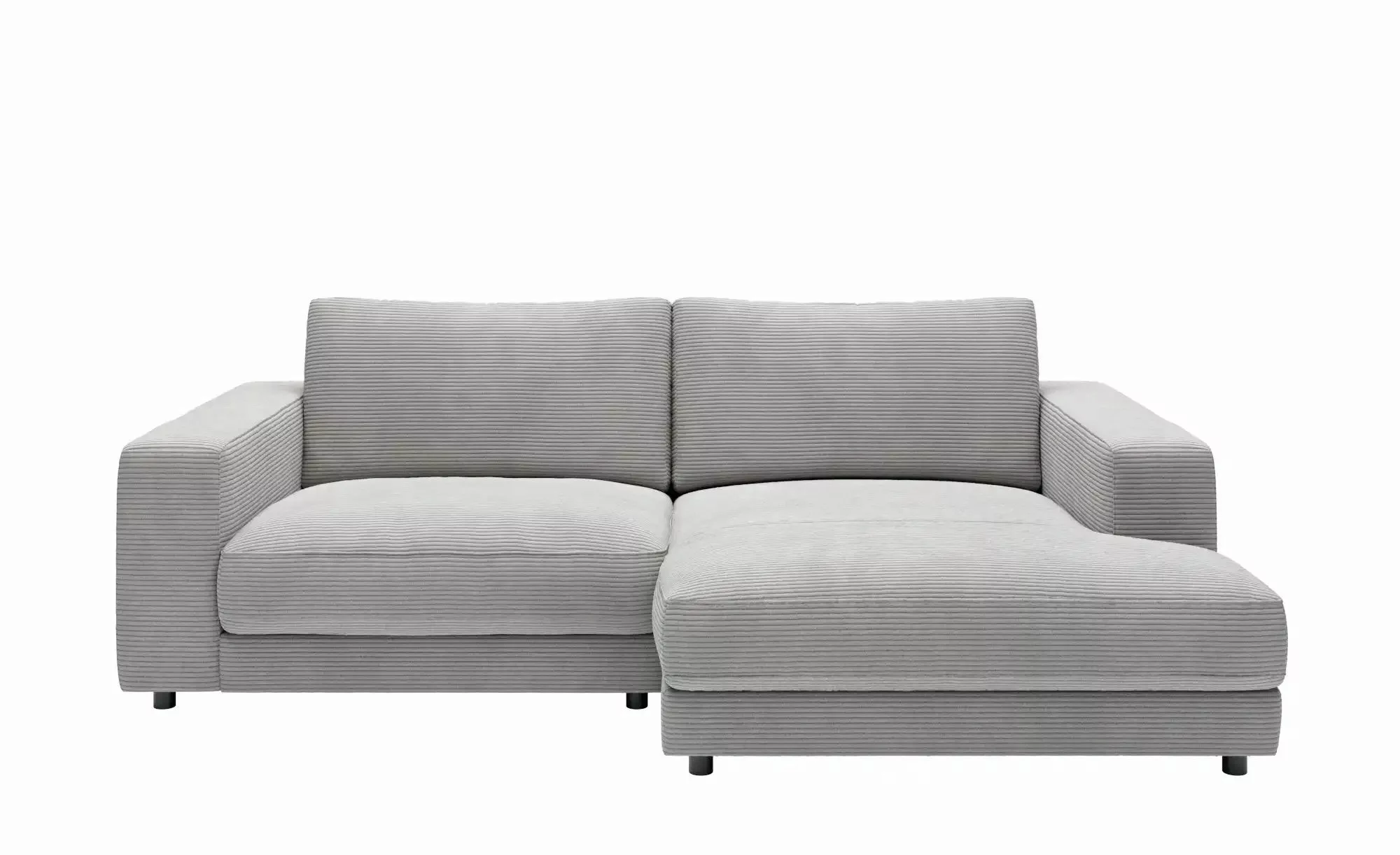 Jette Home Ecksofa in Cord Sila ¦ grau ¦ Maße (cm): B: 250 H: 85 T: 170.0 P günstig online kaufen