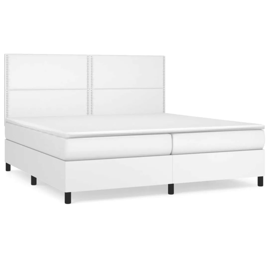 vidaXL Boxspringbett Bett Boxspringbett mit Matratze Kunstleder (200 x 200 günstig online kaufen