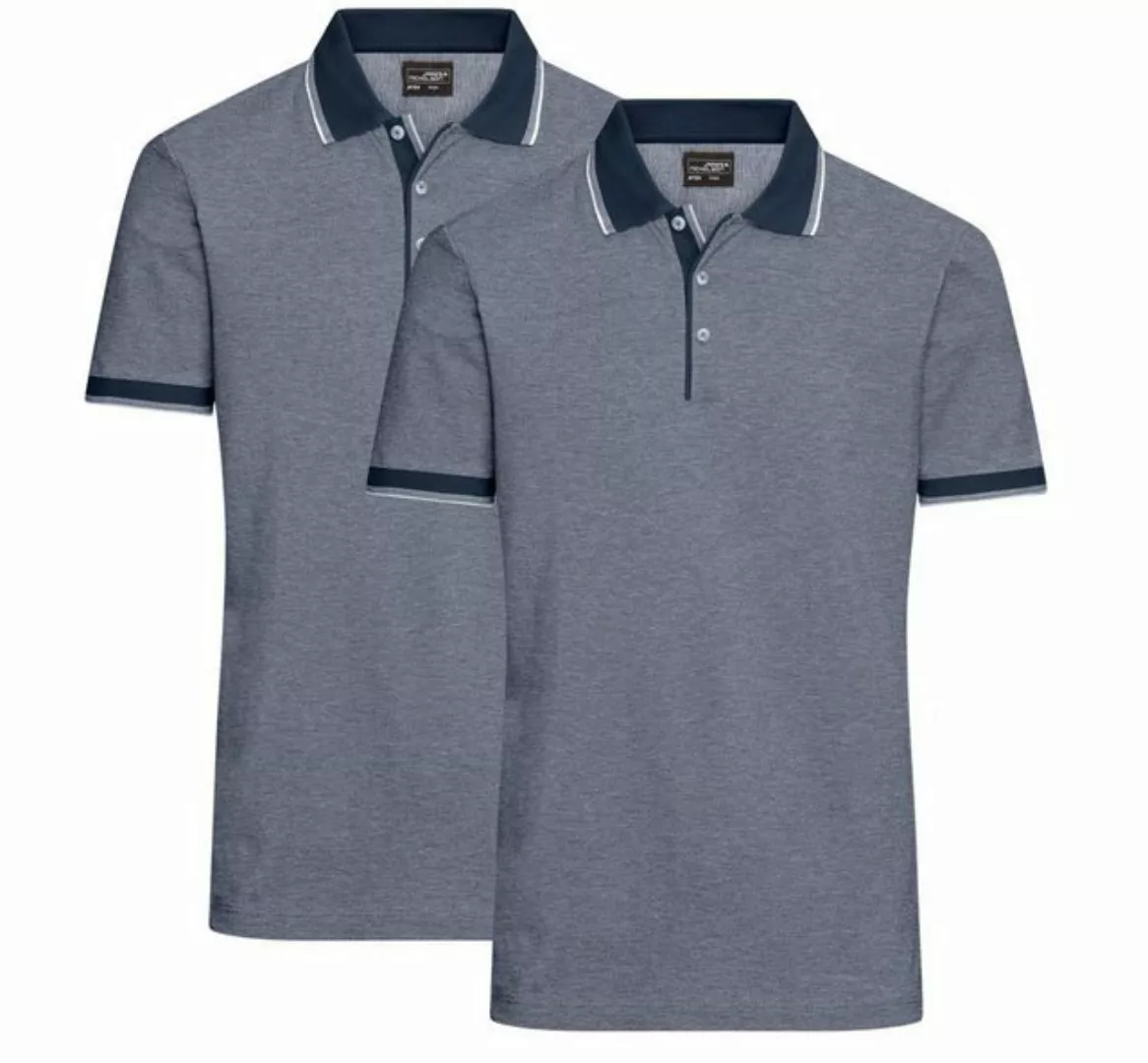 James & Nicholson Poloshirt Doppelpack Herren Poloshirt Baumwoll Pique in b günstig online kaufen