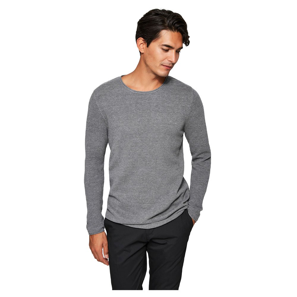 Selected Rocky Rundhalsausschnitt Sweater S Dark Sapphire / Detail Twisted günstig online kaufen