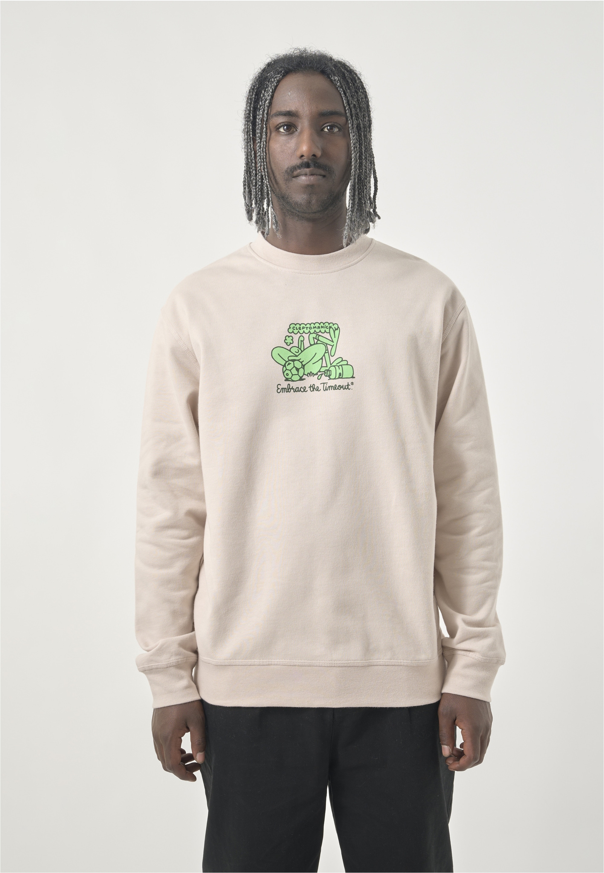 Cleptomanicx Strickpullover "Embrace Football", mit coolem Print vorne günstig online kaufen