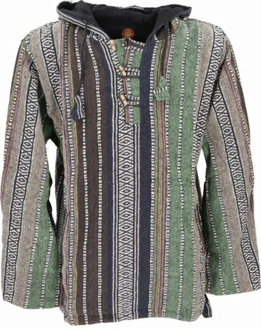 Guru-Shop Sweater Goa Kapuzenshirt, Baja Hoodie, Boho Style.. Hippie, Ethno günstig online kaufen