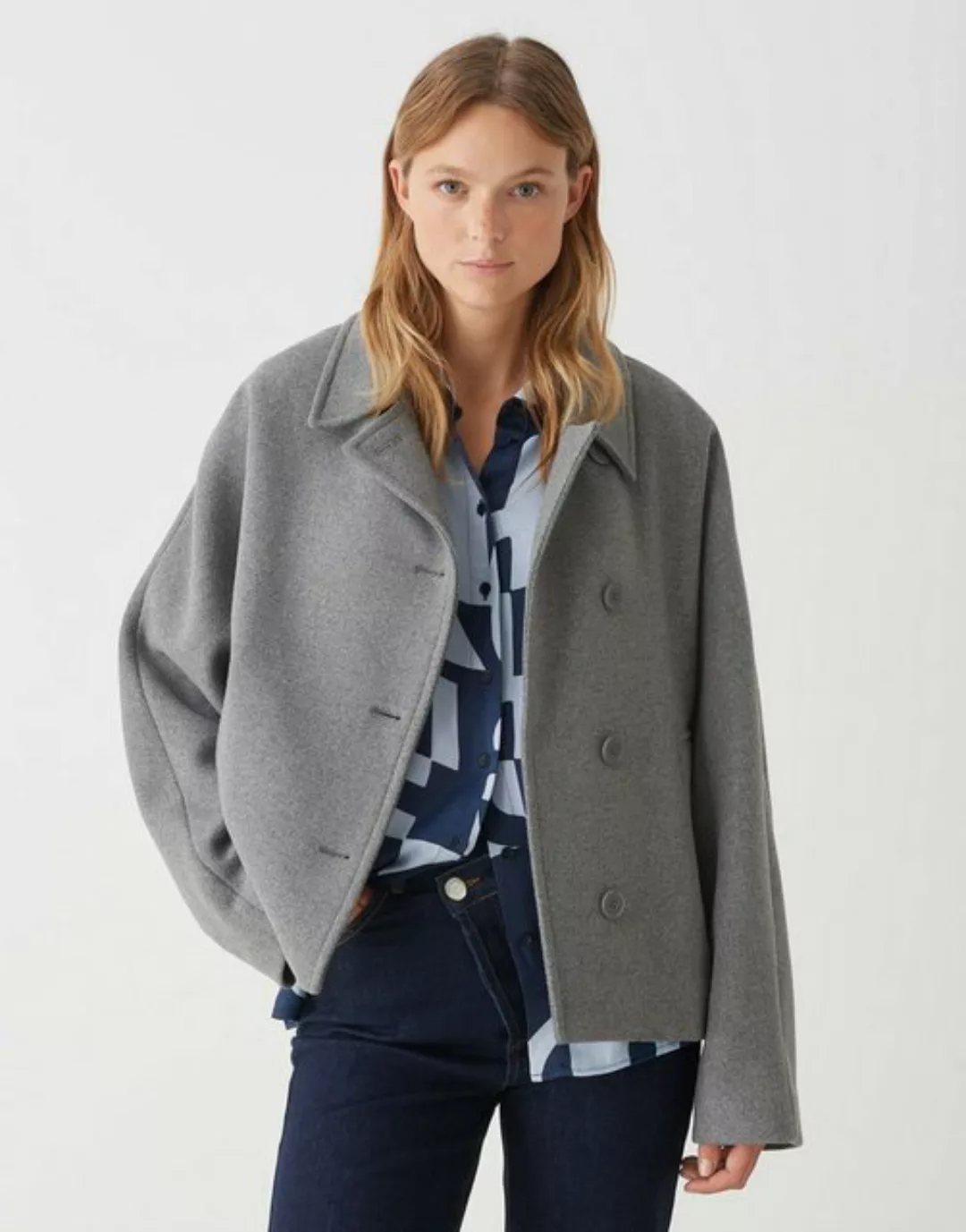 OPUS Kurzjacke Hajona easy grey günstig online kaufen