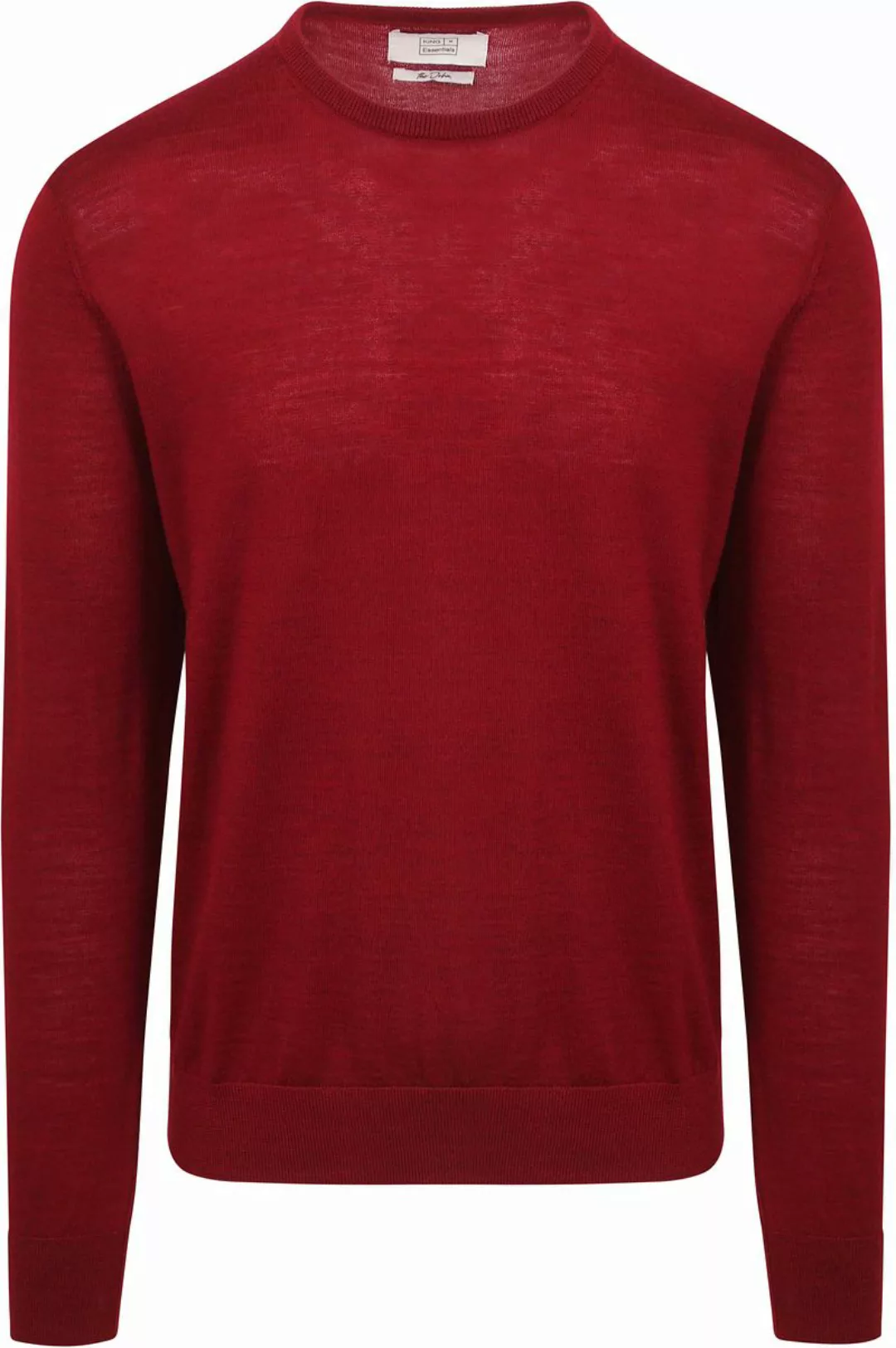 King Essentials The John Pullover Merino Rot - Größe S günstig online kaufen