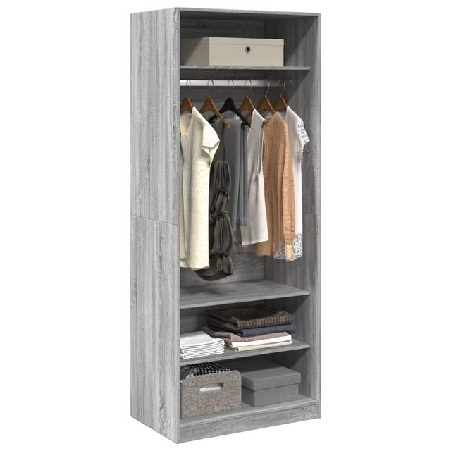 vidaXL Kleiderschrank Kleiderschrank Grau Sonoma 80x50x200 cm Holzwerkstoff günstig online kaufen