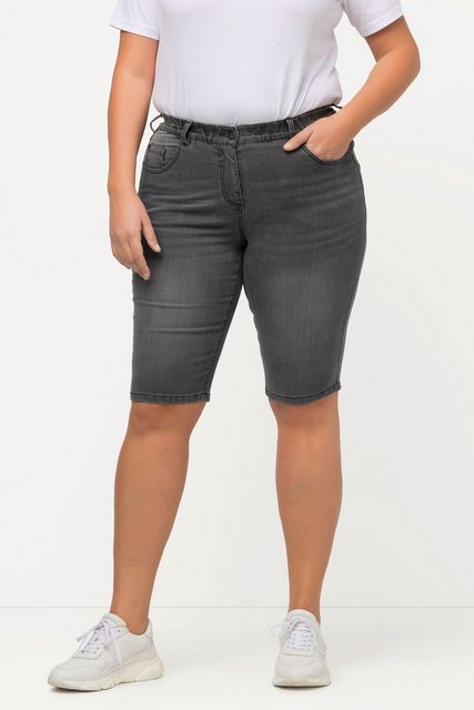 Ulla Popken Bermudas Jeansbermuda Mandy 5-Pocket-Form Komfortbund günstig online kaufen