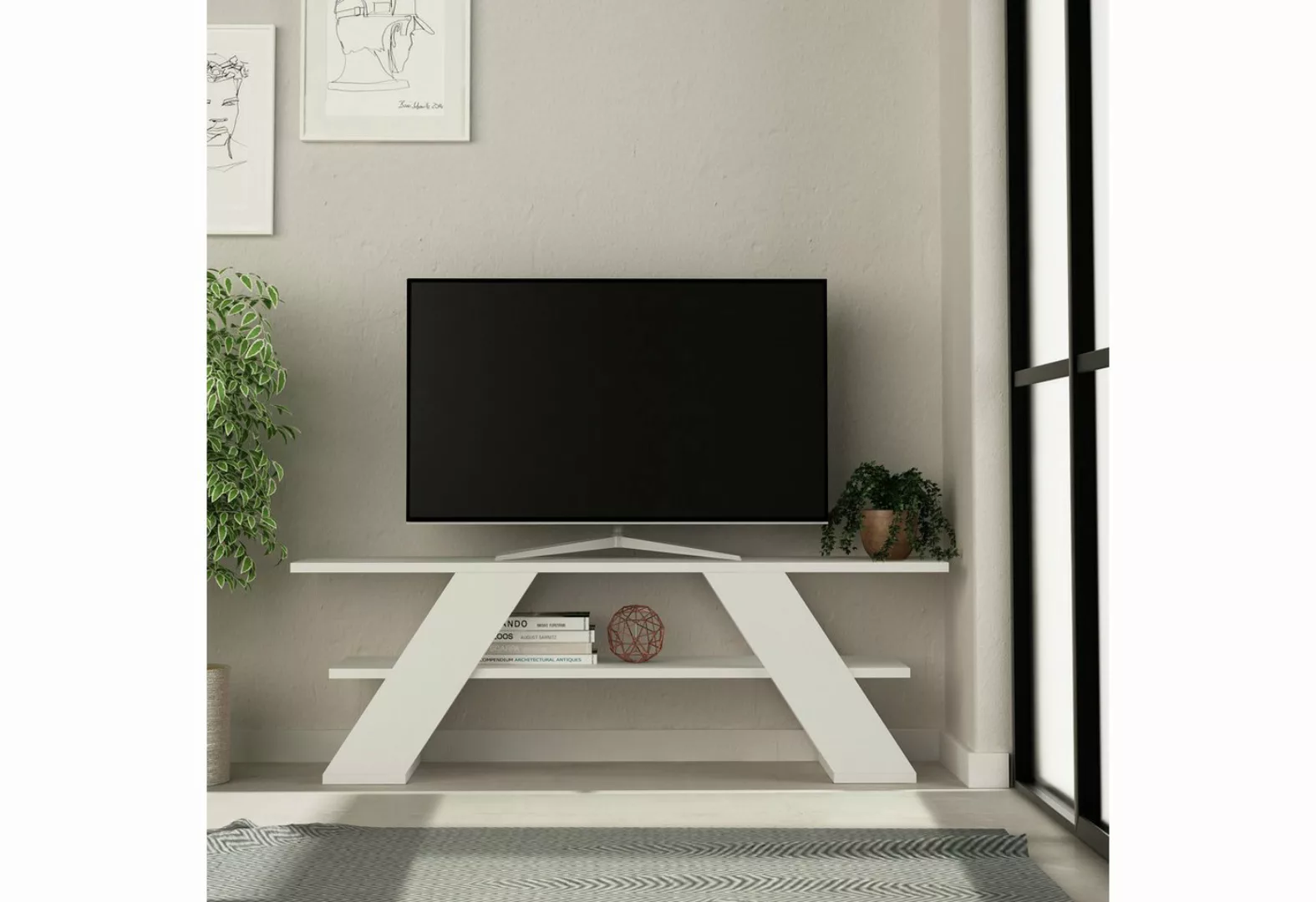 Decortie TV-Schrank Farfalla Moderner TV-Ständer, Multimedia-Center, TV-Möb günstig online kaufen