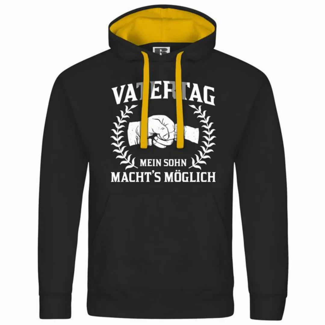 deinshirt Kapuzenpullover Herren Kapuzenpullover Vatertag mein Sohn machts günstig online kaufen