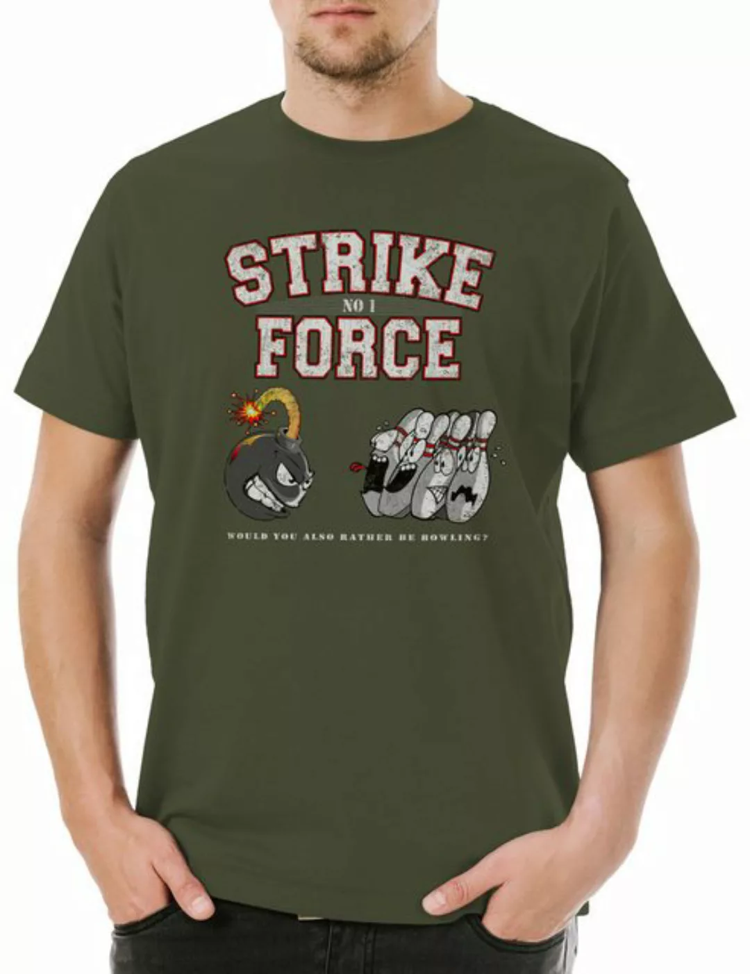 Urban Backwoods Print-Shirt Strike Force No 1 Herren T-Shirt Wesley Star TB günstig online kaufen