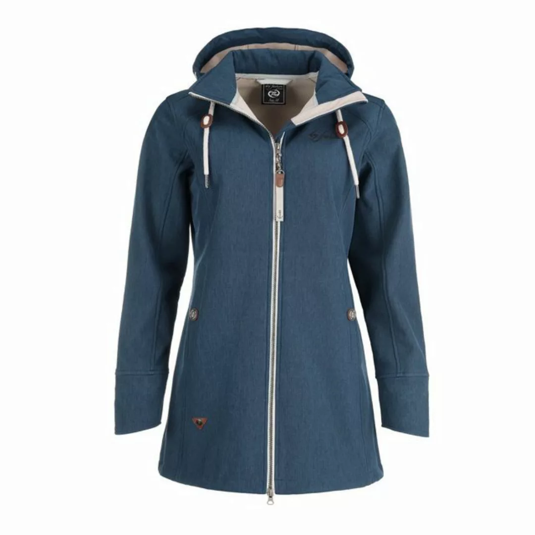 Dry Fashion Softshelljacke Damen Softshell Mantel Sellin Meliert mit Fleece günstig online kaufen