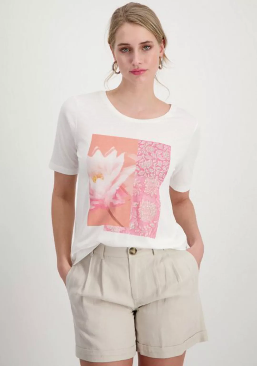 Monari T-Shirt mit Glitzer Print günstig online kaufen