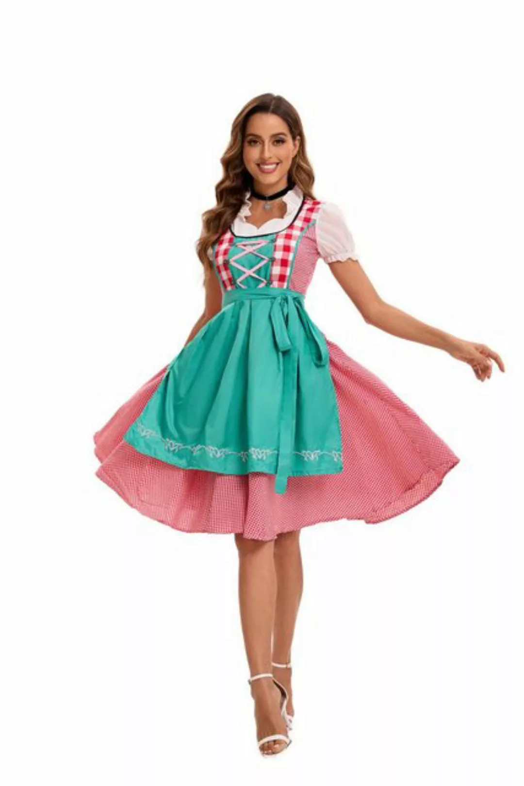 thematys Dirndl Damen Trachtenkleid inkl. Trachtenrock, Dirndlbluse & Dirnd günstig online kaufen