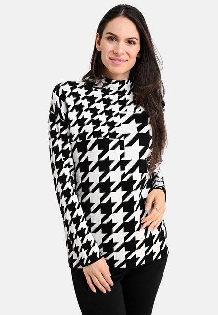 BICALLA Strickpullover Pull Pied De Poule - 21/black-white (1-tlg) günstig online kaufen