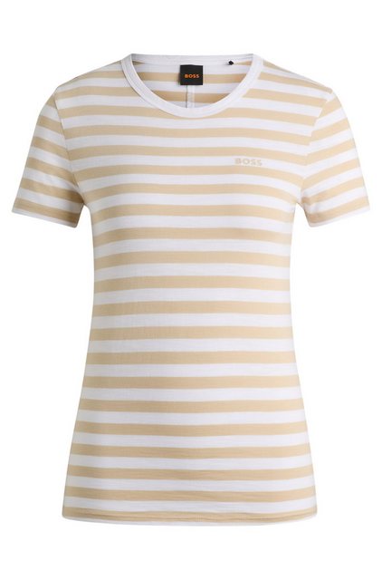 BOSS ORANGE T-Shirt C_Esla_Striped Premium Damenmode im gestreiften Design günstig online kaufen