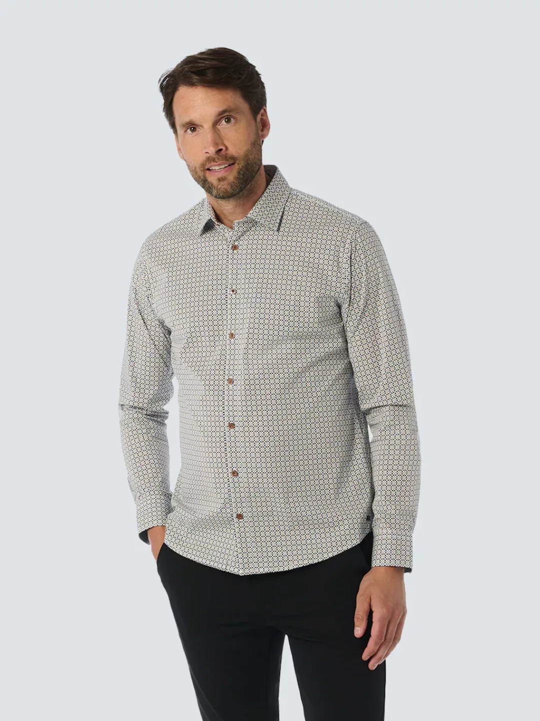 NO EXCESS Langarmhemd "No Excess" günstig online kaufen