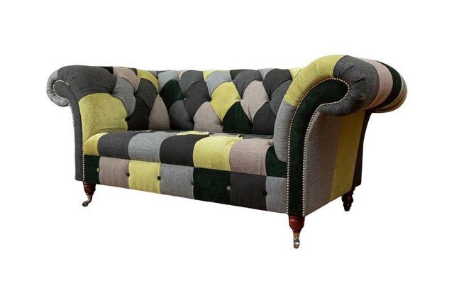 Xlmoebel Sofa Chesterfield Sessel Polster 2-Sitzer Stil Textil Sofas Lounge günstig online kaufen