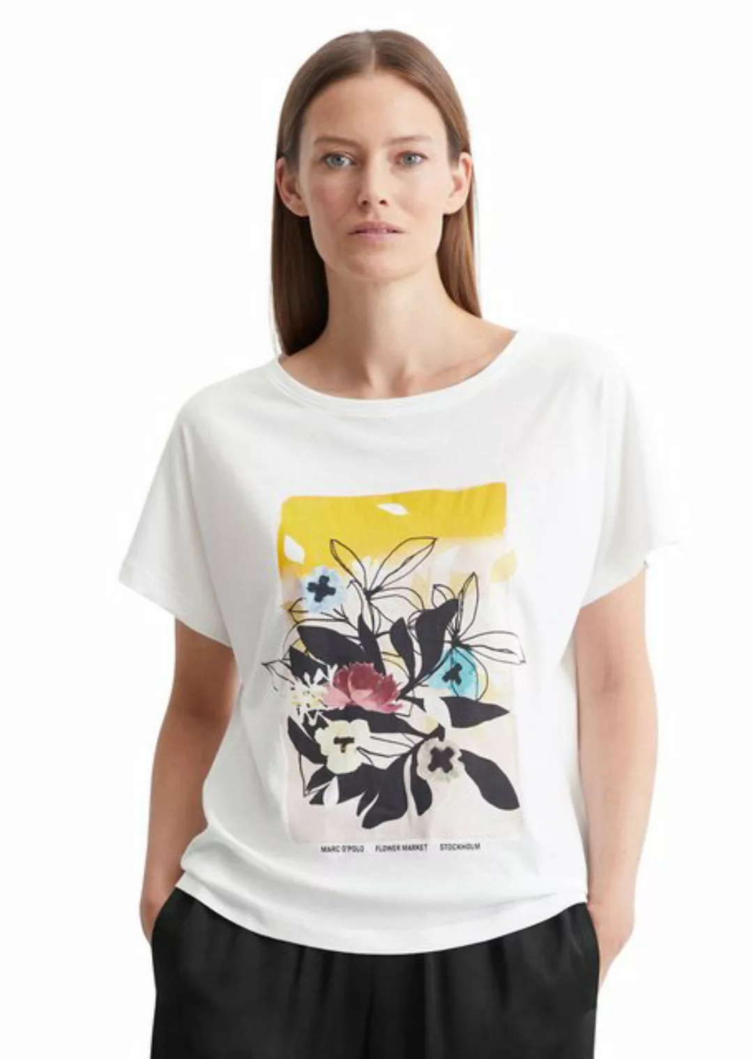 Marc O'Polo T-Shirt mit floralem Foto-Print günstig online kaufen